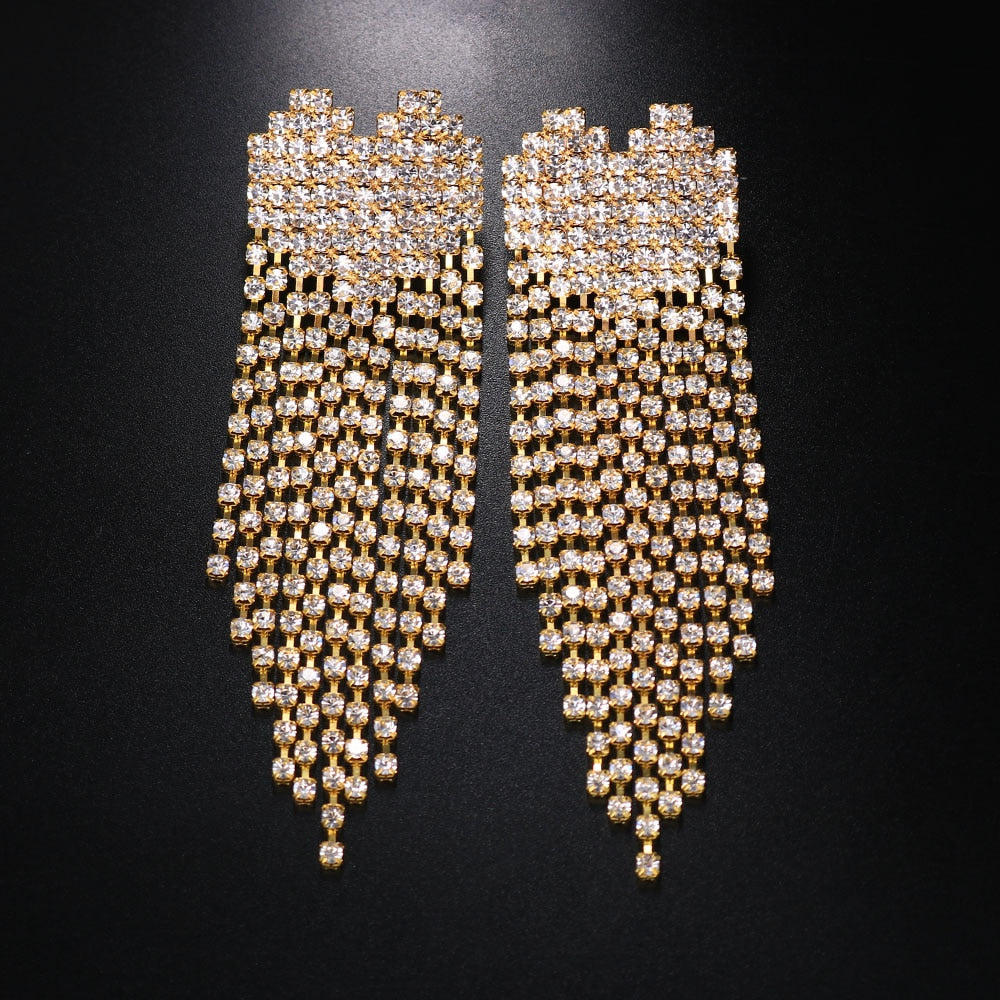 Stonefans 2 PCS Rhinestone Heart Tassel Nipple Stickers Breast Petals Women Sexy Body Chain Cover Nipple Pasties Sticker Jewelry