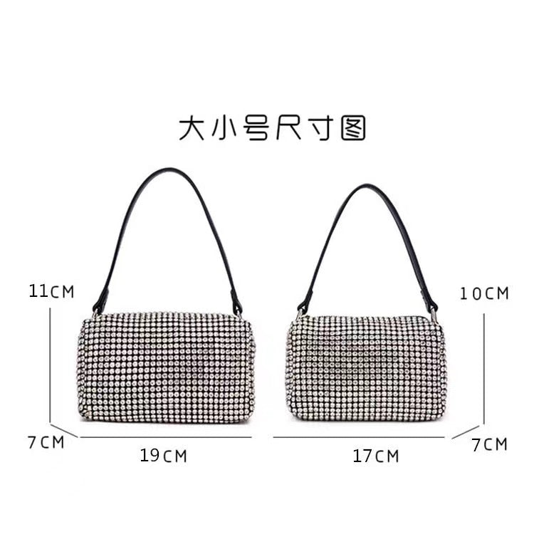 2021 New Rhinestone Handbag for Women Bag Diamonds Shoulder Bag Purse Ladies Female Crossbody Bag shining diamond bag