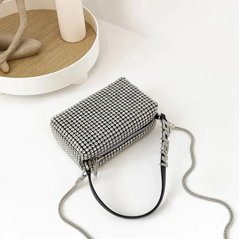 2021 New Rhinestone Handbag for Women Bag Diamonds Shoulder Bag Purse Ladies Female Crossbody Bag shining diamond bag
