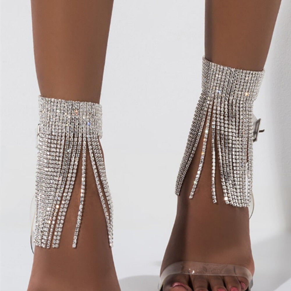 Rhinestone Adjustable Ankles Foot Chain