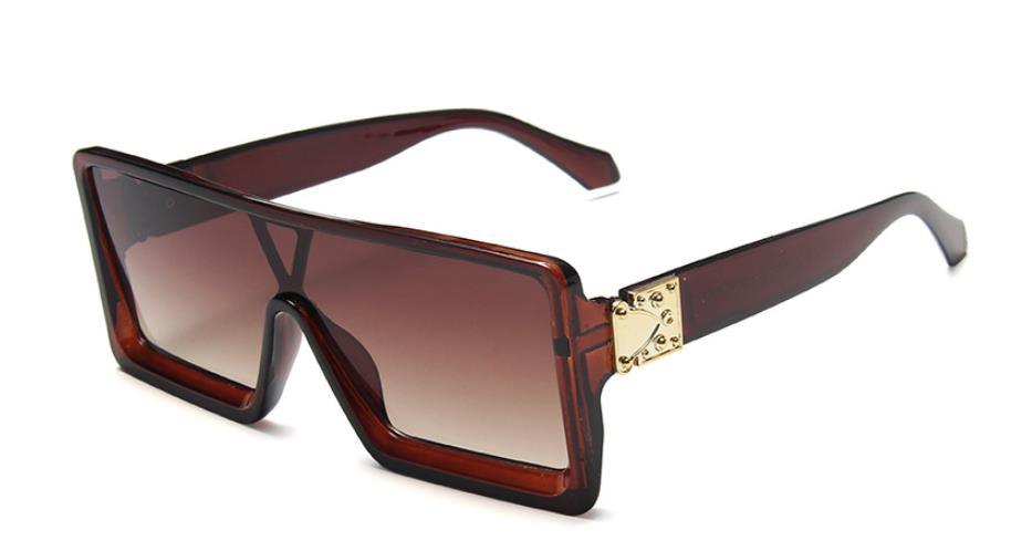 2021 New Vintage White Rectangle Sunglasses Women Luxury Designer Overszie Square Sun Glasses Female Summer Big Frame Eyewear