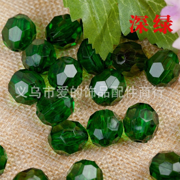 Long Chain Customized Green Bead Bag Hand-woven Celebrity Handbags Unique Design Ladies Party Bag Top-handle Purses and Handbags