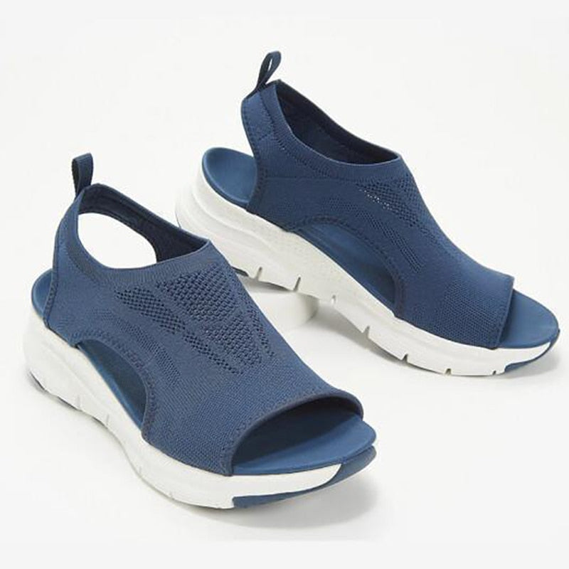 Women Sandals Casual Wedges Sandalias Mujer 2022 New Summer Shoes Women Heels Sandals Platform Peep Toe Wedges Chaussure Femme