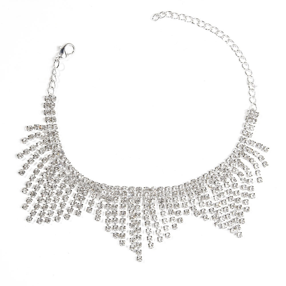 Rhinestone Adjustable Ankles Foot Chain