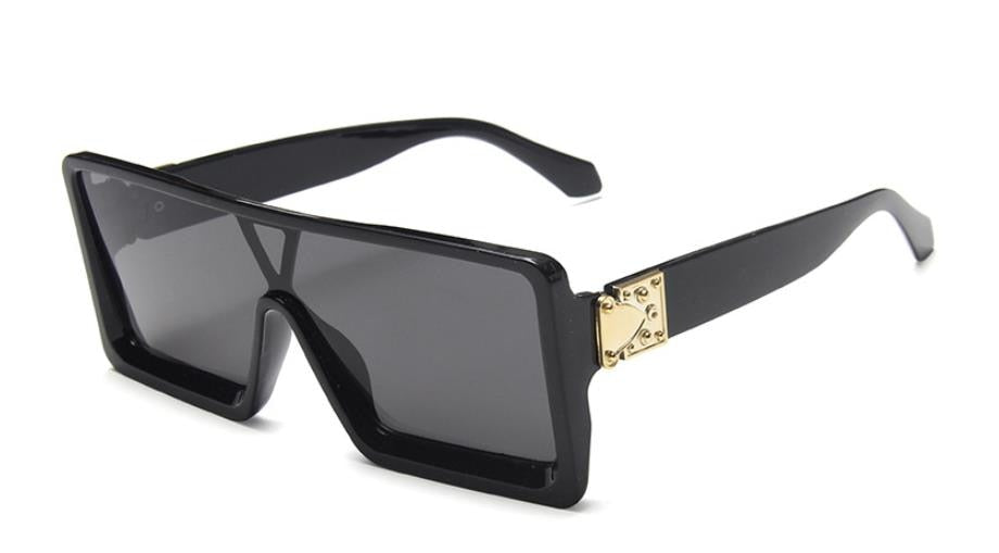 2021 New Vintage White Rectangle Sunglasses Women Luxury Designer Overszie Square Sun Glasses Female Summer Big Frame Eyewear