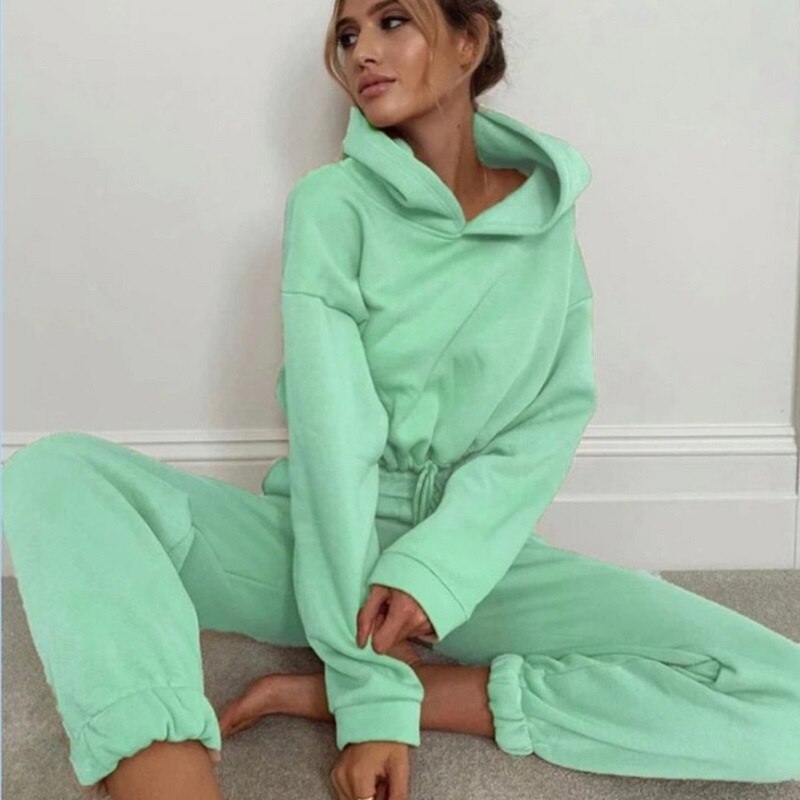 Womens 2 Piece Sets Sportswear New Zipper Tracksuit Women Two Set Casual Sport Suit Lounge Wear