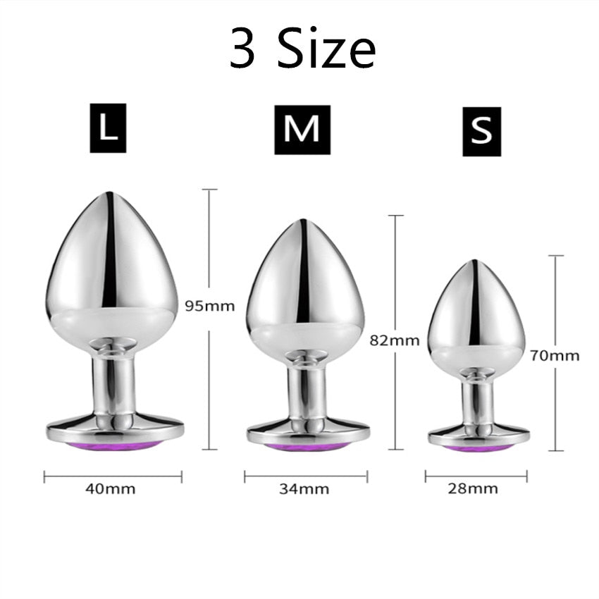 Anal Plug Sex Toys Mini Round Shaped  Metal Stainless Smooth Steel Butt Small Tail Female/Male Dildo Intimate Goods