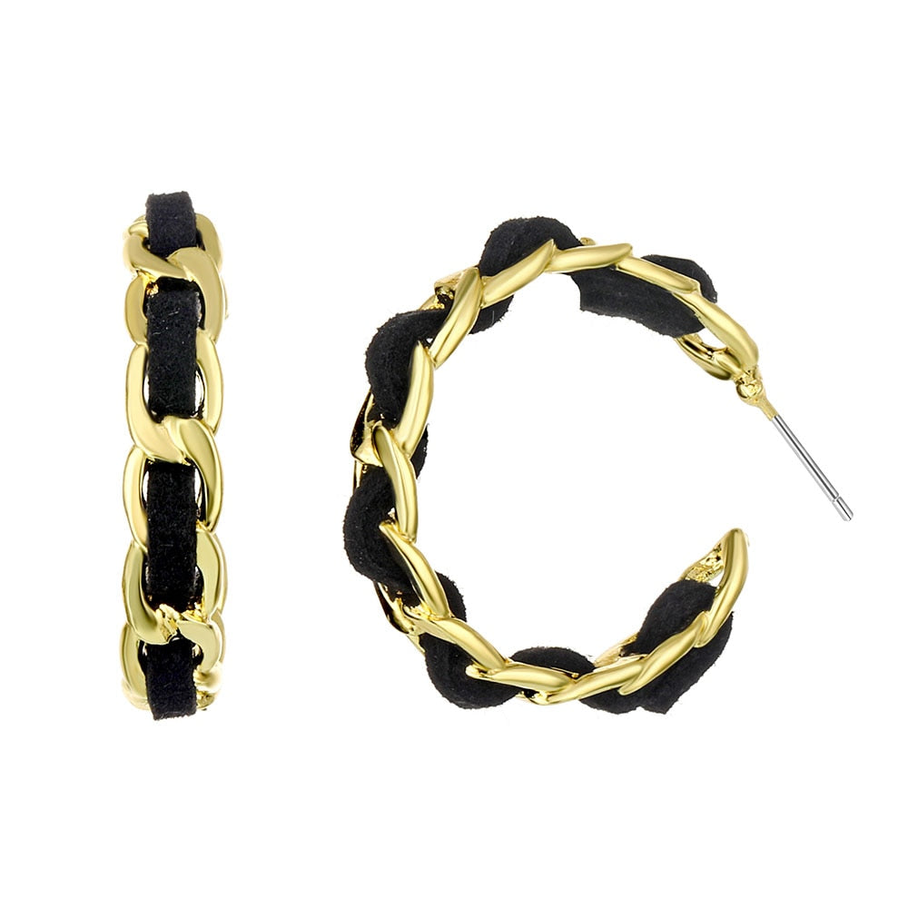 2021 Retro Alloy Metal Round Hoop Earrings for Women Fashion Gold Color Silver Color Bohemian Jewelry Earrings Party Gift