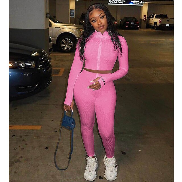 Sexy Sporty Two Piece Set
