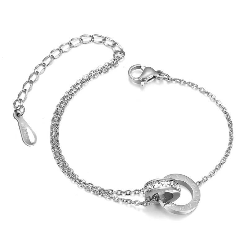 2021 Fashion Jewelry Luxury Gold Color Roman Hanging Numeral Choker Necklace For Women Party Stainless Steel Pendants Necklace