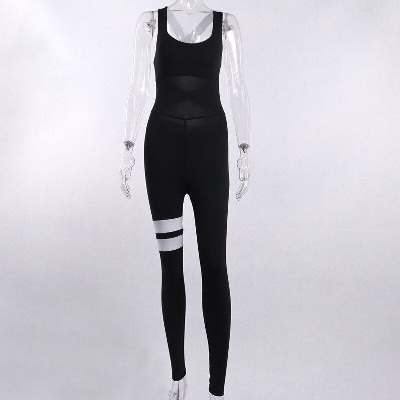 High Quality Bandage Active Women Jumpsuit Workout Clothes Sports Pants Sexy Backless Tracksuit Mujer Fitness Running Overalls