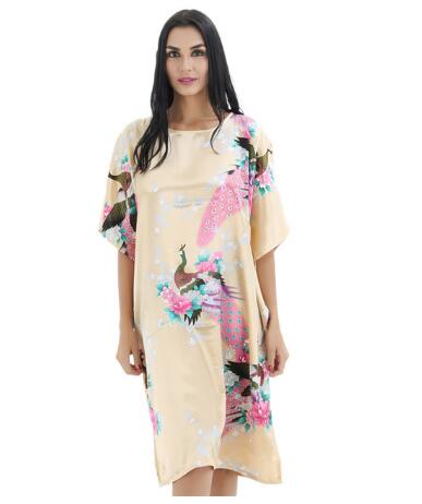 Plus Size Black Women's Summer Lounge Robe Lady New Sexy Home Dress Rayon Nightgown Large Loose Sleepwear Bathrobe Gown S002-B