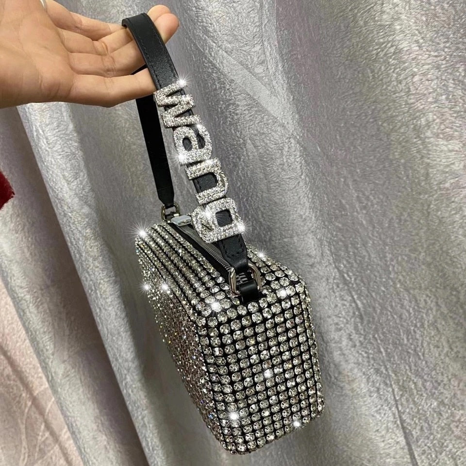 2021 New Rhinestone Handbag for Women Bag Diamonds Shoulder Bag Purse Ladies Female Crossbody Bag shining diamond bag
