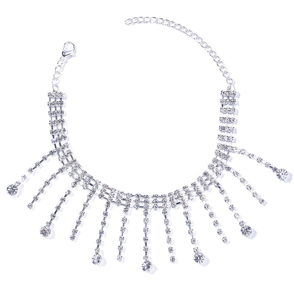 Rhinestone Adjustable Ankles Foot Chain
