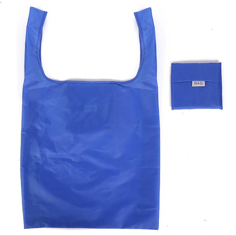 Shopping bag foldable polyester bag Eco-friendly hand canvas bag grocery bags Shoulder Reusable Bag foldable shopping bags totes
