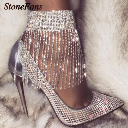 Rhinestone Adjustable Ankles Foot Chain