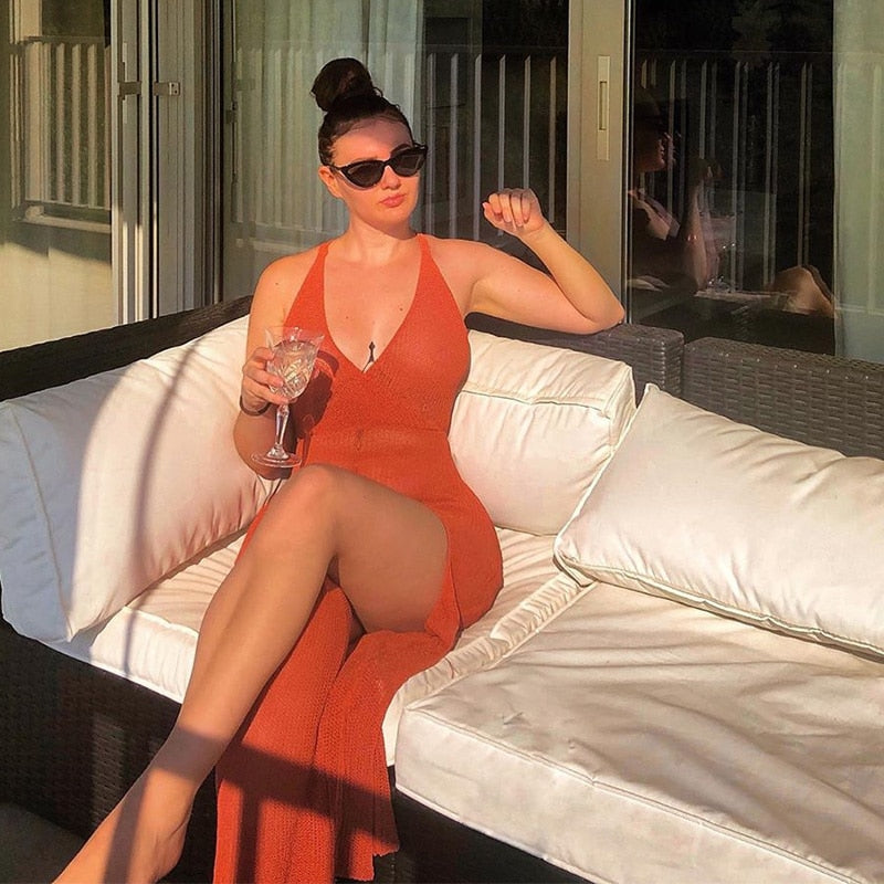 Beach Fishing Net Transparent Solid Dress Sarong Wrap Sexy Bikini Cover-ups Long Tunic Casual Elegant Women Wear Swim Suit Cover