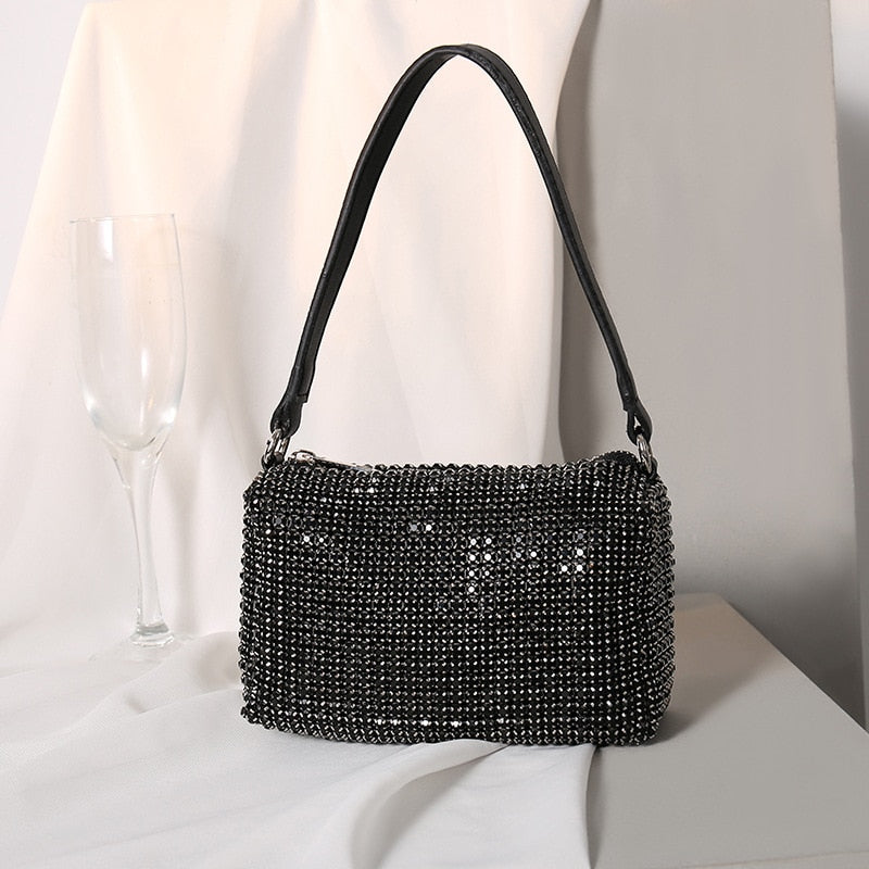 2021 New Rhinestone Handbag for Women Bag Diamonds Shoulder Bag Purse Ladies Female Crossbody Bag shining diamond bag