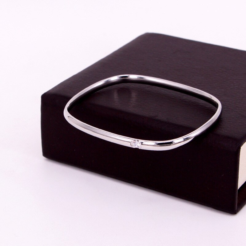 2021 New Arrival Stainless Steel Crystal Bangle Women Bracelets Luxury Brand Gold Plated Wedding Jewelry Free Shipping B71