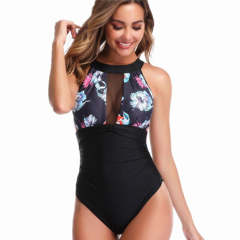 Tank Heart Slim one-piece one piece suits swimsuit Print Monokini Plus size Swimwear Badpak bodysuits one-pieces women swim wear
