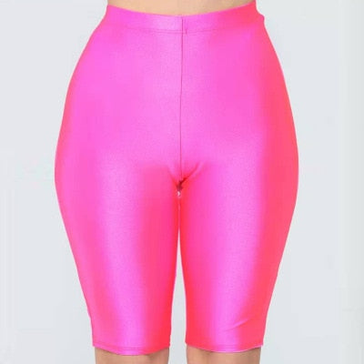 Women Cycling Shorts Dancing Gym Biker Slim Active Sports Solid Sexy Skinny 2022 New Summer