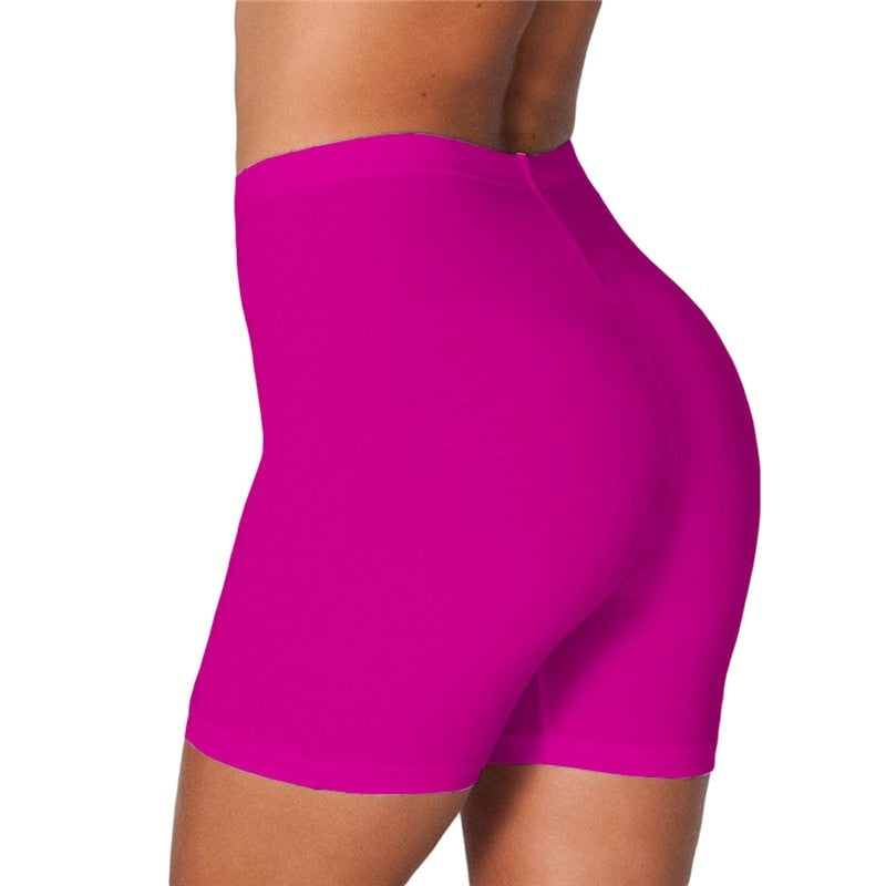 Ladies Outdoor exercise Biker Shorts Summer Cycling Shorts Stretch Basic Short Hot Sports Shorts Soft wear Shorts women Bottoms