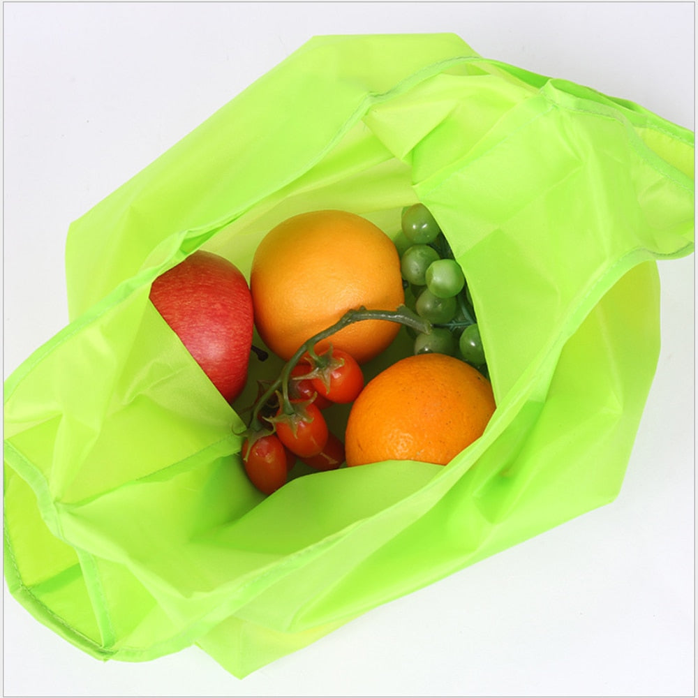 Shopping bag foldable polyester bag Eco-friendly hand canvas bag grocery bags Shoulder Reusable Bag foldable shopping bags totes