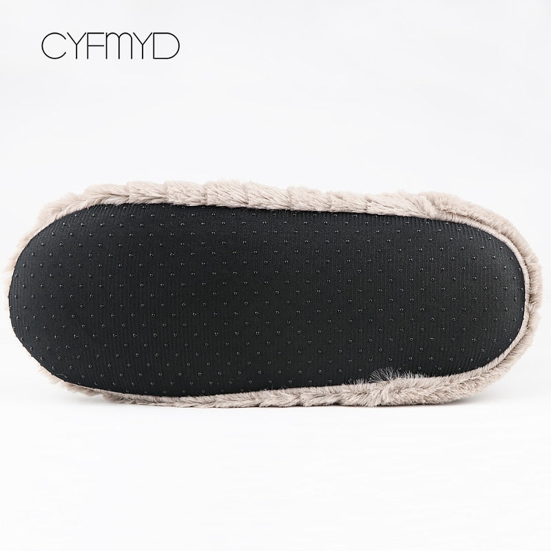 Women's shoes Fur slippers for home 2021 Butterfly-knot Furry house shoes Bedroom slippers girls warm soft indoor Boots Slippers
