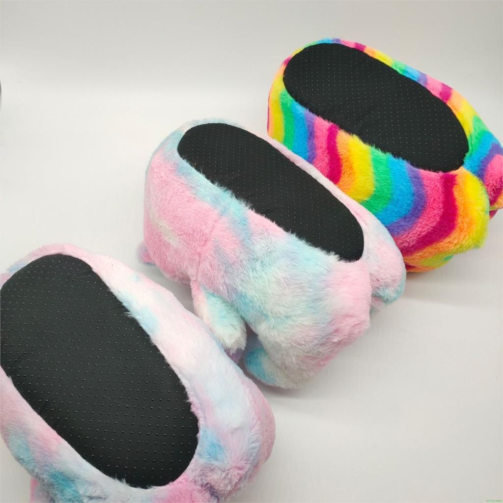 Winter Warm House Shoes Women Teddy Bear Slippers Anti-slip Soft Home Indoor Slipper Ladies Cute Cartoon Funny Slippers Ladies