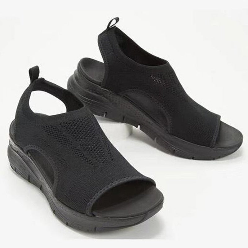 Women Sandals Casual Wedges Sandalias Mujer 2022 New Summer Shoes Women Heels Sandals Platform Peep Toe Wedges Chaussure Femme