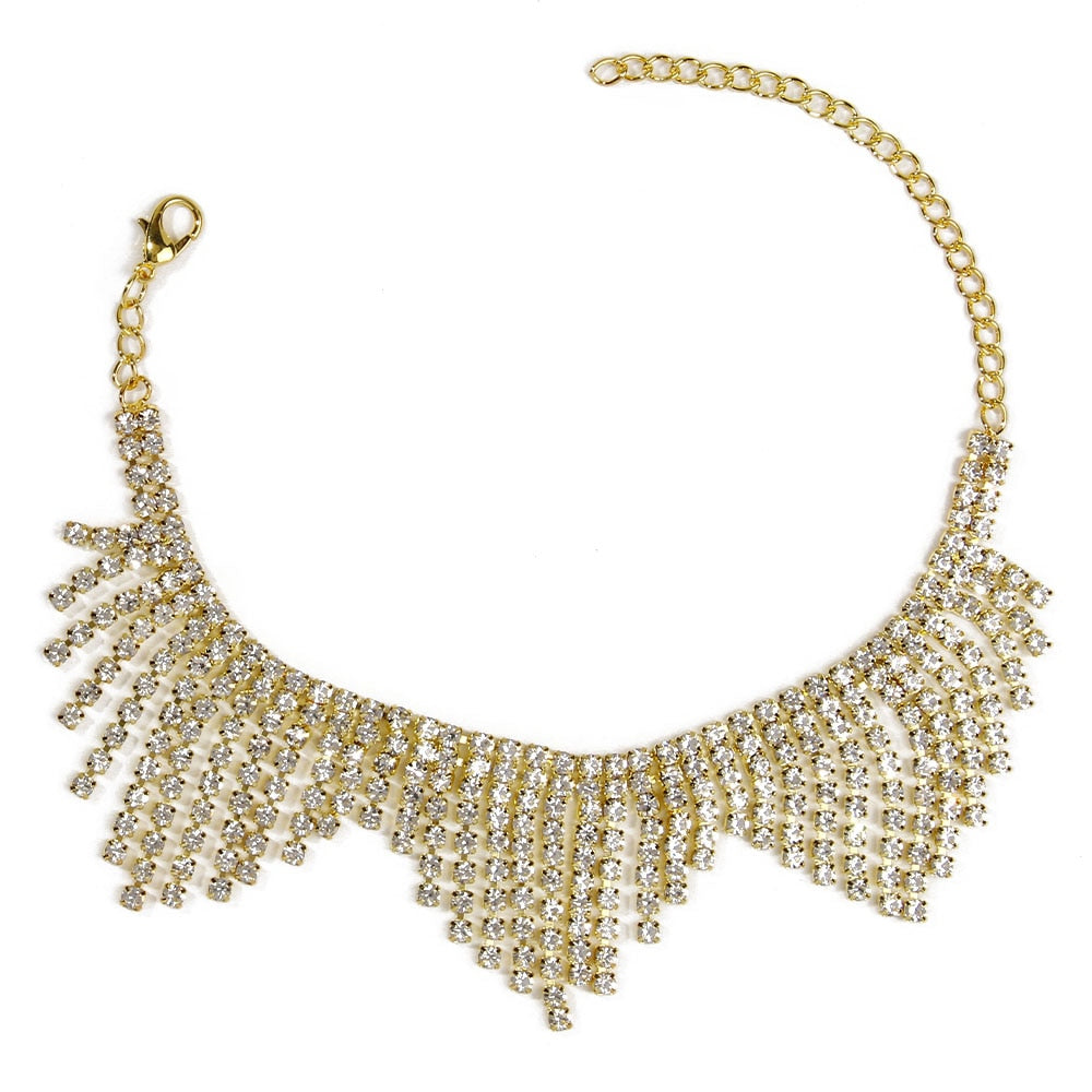 Rhinestone Adjustable Ankles Foot Chain