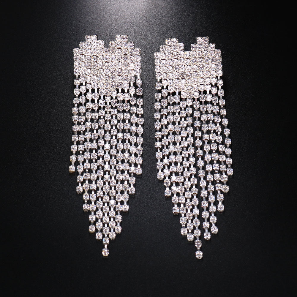 Stonefans 2 PCS Rhinestone Heart Tassel Nipple Stickers Breast Petals Women Sexy Body Chain Cover Nipple Pasties Sticker Jewelry
