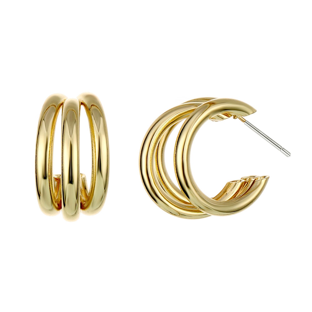 2021 Retro Alloy Metal Round Hoop Earrings for Women Fashion Gold Color Silver Color Bohemian Jewelry Earrings Party Gift