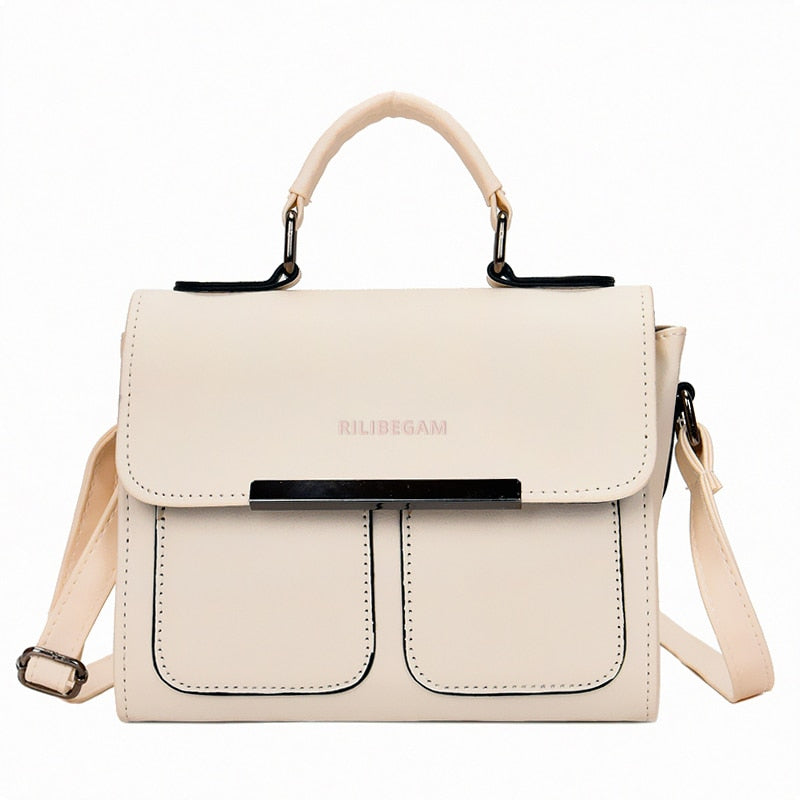 Classic Leather PU Women Handle Bag High Quality Fashion Handbag for Women Casual Vintage Crossbody Bag Women Shoulder Bag