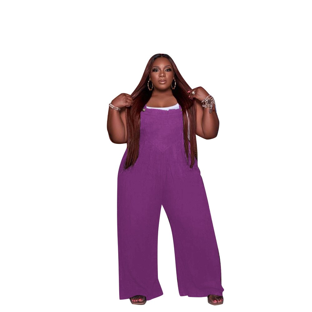 Solid Color Women Casual Loose Breathable Sleeveless Long Jumpsuit Overalls Fashion Female Black Jumpsuits
