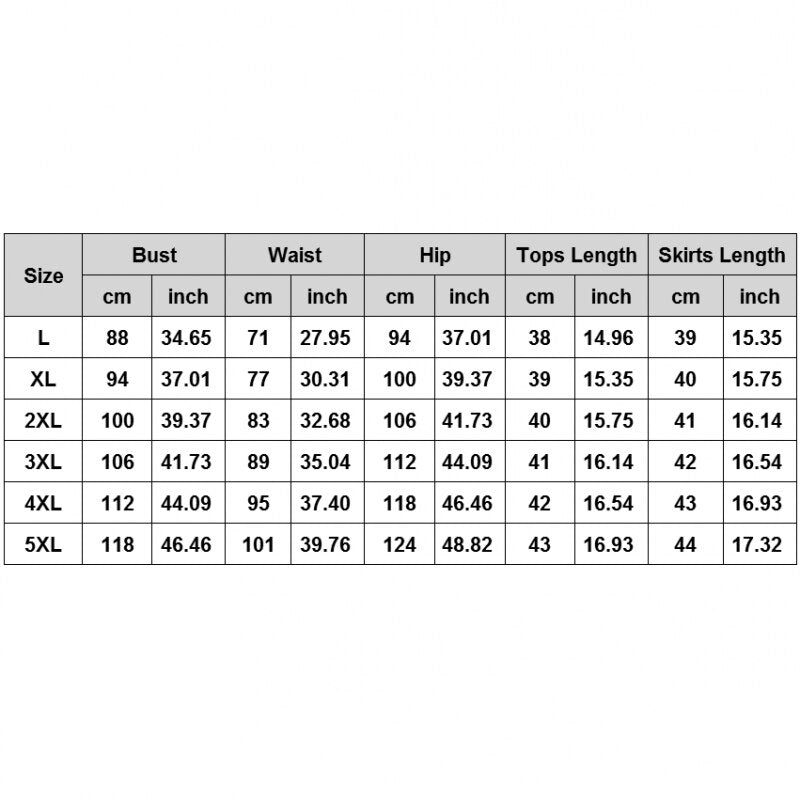 Plus Size Women Skirts Sets 4XL 5XL Sleeveless Tank Crop Tops Outfits Summer New Print Casual Sexy Large Size 2 Piece Skirt Suit