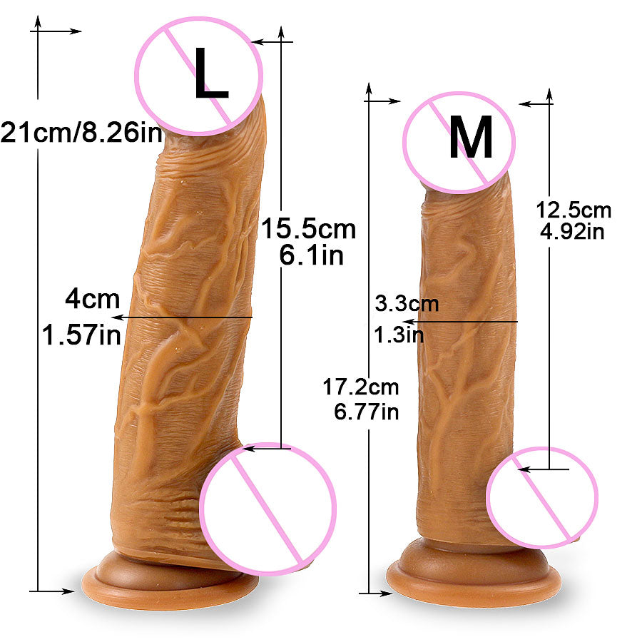 Skin Feeling Realistic Dildo for Women Soft Huge Penis with Suction Cup Female Masturbate Lesbain Anal Sex Toys for Adults 18+