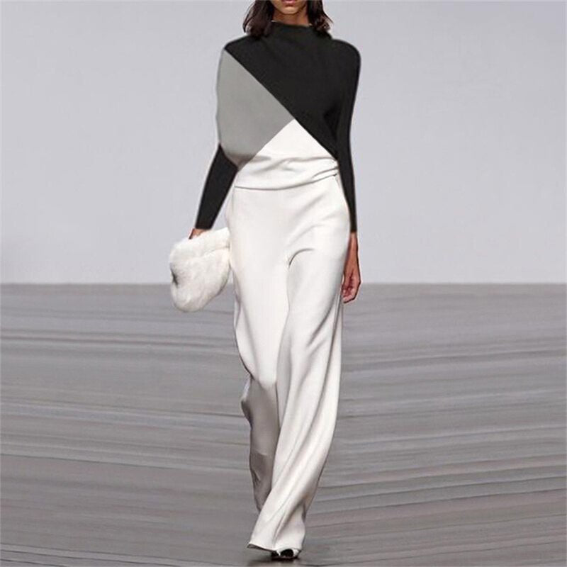 Sexy Club Outfits One Piece Ladies Spring Boho Pants Rumper Long Jumpsuits Business Casual Elegant Womens Evening Party Clothing