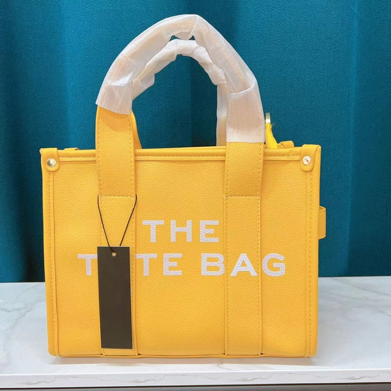 Designer Letter Large Handbags for Women PU Leather Shoulder Crossbody Bags Shopper Tote Female Fashion Business Top-Handle Bag