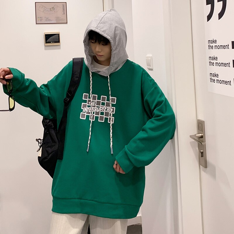 LAPPSTER Men Designer Streetwear Hoodies 2022 Spring Streetwear Harajuku Graphic Hooded Hoodies Women Korean Square Clothing