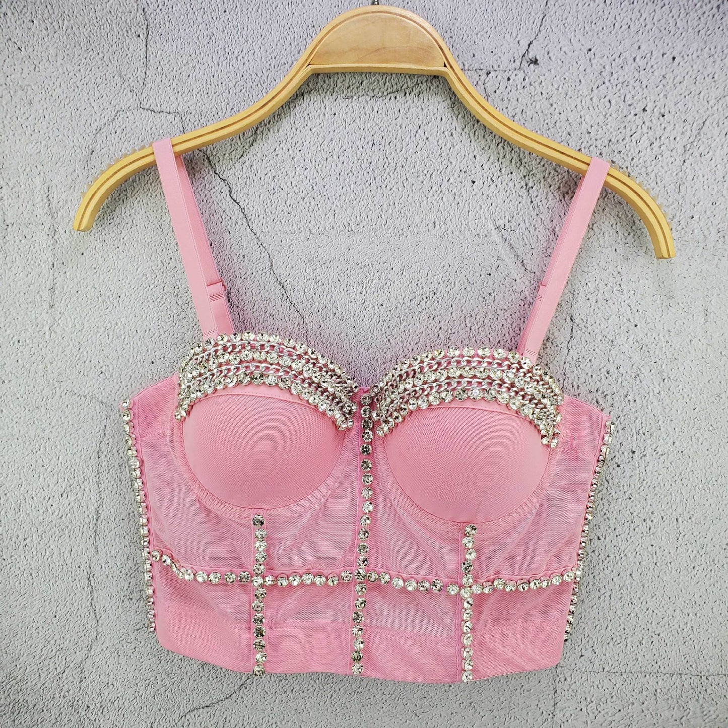 Crop Top Women Tank 2022 Summer Top Cropped Woman Clothes Sexy Push Up Denim Bra Clothing Backless Bustier Party Club Vest