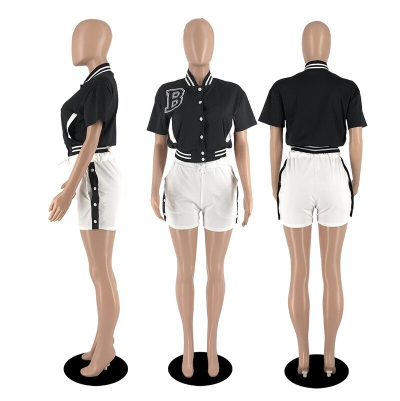 Best Seller Two Piece Set Ensemble Femme Clothes for Women Short Sets Sexy Hot New Summer Casual Women Clothing Fashion Suit