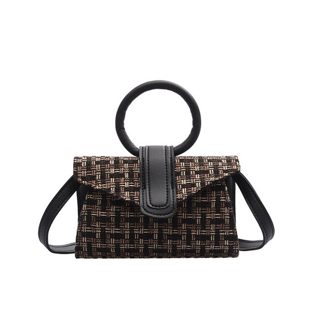 Diagonal Bag Hand Bag Women's 2021 Fashion Simple Designer Handbag Woman Luxury Pu Leather Solid Color Clutch Ladies