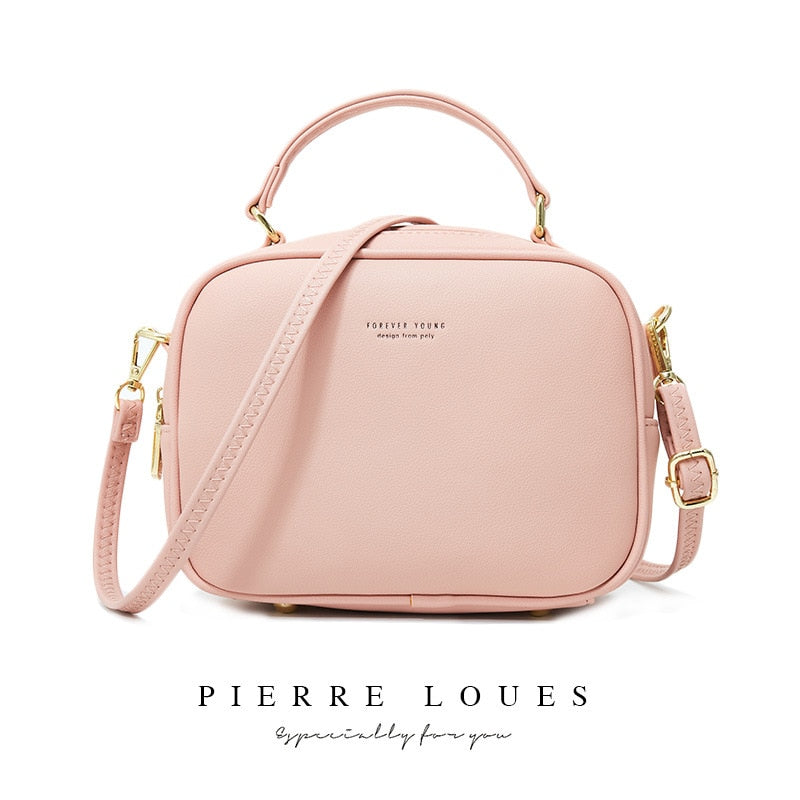 YIZHONG Leather Handbags Women Bags Luxury Designer Large Capacity High Quality Shoulder Bag Simple Fresh Crossbody Bag Carteras