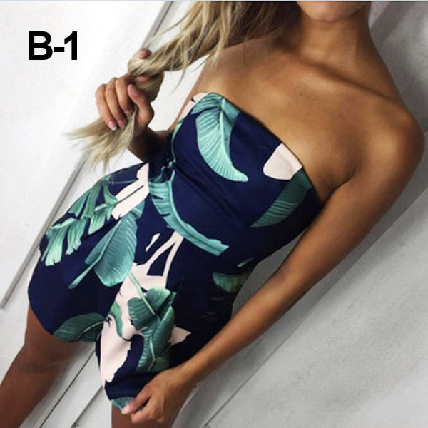2022 new Spring summer Women's Jumpsuit Ruffles Off-the-Shoulder Rompers Fashion Ladies Tube top V-neck Short Pants Jumpsuits