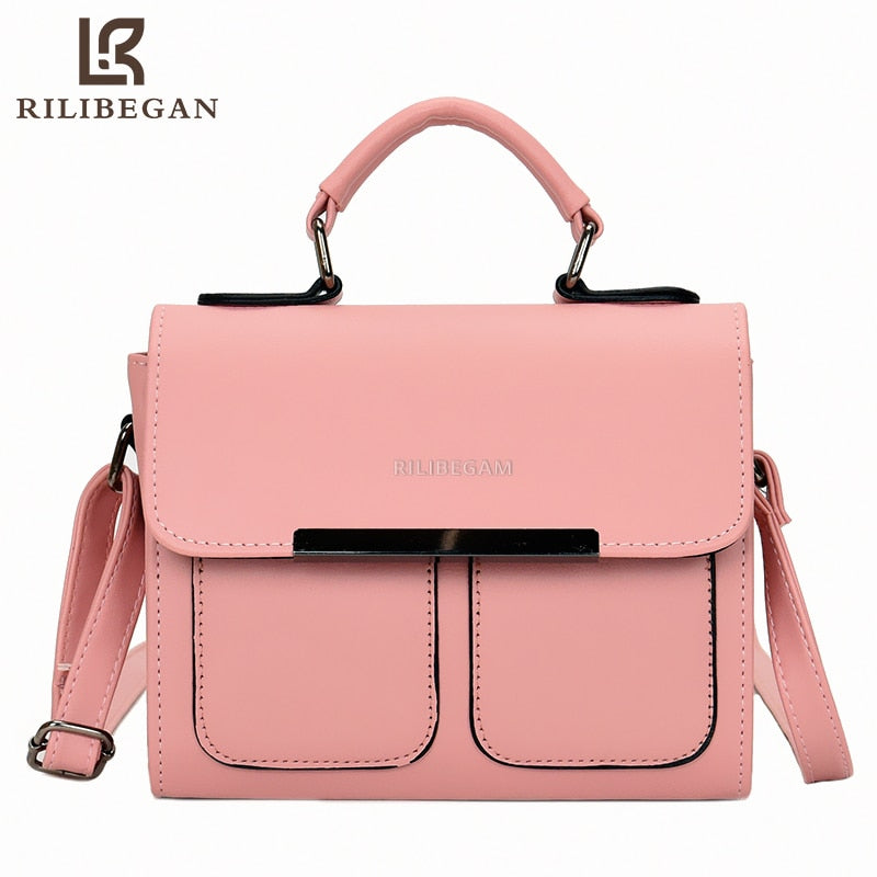Classic Leather PU Women Handle Bag High Quality Fashion Handbag for Women Casual Vintage Crossbody Bag Women Shoulder Bag