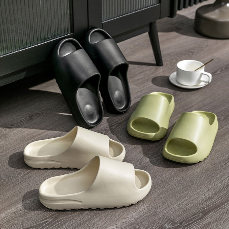 2022 New Summer House Cartoon Men Slippers Women Flip Flops Thick Slides Fashion Printed Couples Platform Shoes outdoor sandals