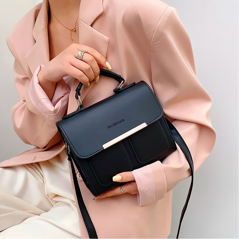 Classic Leather PU Women Handle Bag High Quality Fashion Handbag for Women Casual Vintage Crossbody Bag Women Shoulder Bag