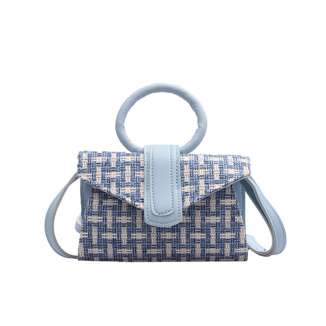 Diagonal Bag Hand Bag Women's 2021 Fashion Simple Designer Handbag Woman Luxury Pu Leather Solid Color Clutch Ladies