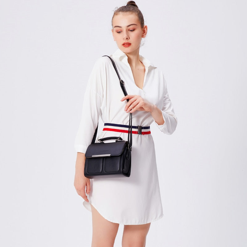 Classic Leather PU Women Handle Bag High Quality Fashion Handbag for Women Casual Vintage Crossbody Bag Women Shoulder Bag